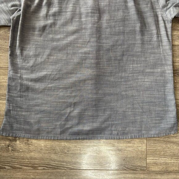 Woolrich Button Up Shirt Mens XL Chambray Blue/Grey Lightweight Quality 3900079 - Picture 11 of 11